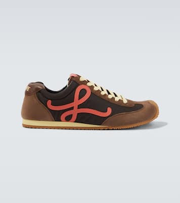 Ballet Runner 2.0 suede-trimmed sneakers | Loewe