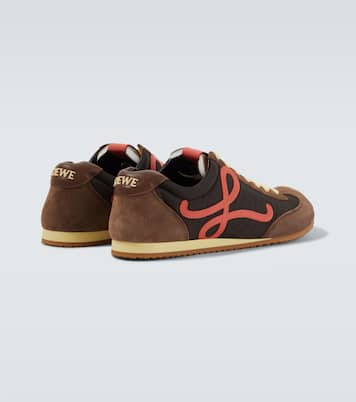 Ballet Runner 2.0 suede-trimmed sneakers | Loewe