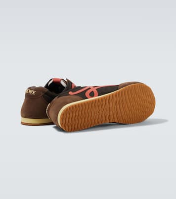 Ballet Runner 2.0 suede-trimmed sneakers | Loewe