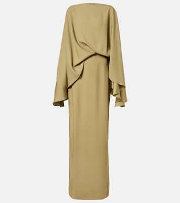 Eolia draped crêpe cady gown | Taller Marmo