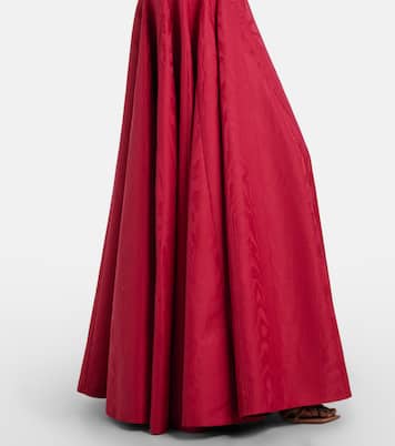 Gracia pleated moiré mikado bustier dress | Emilia Wickstead