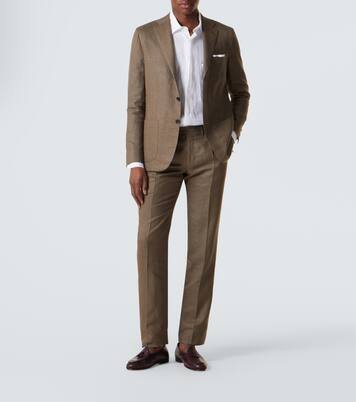 Linen, wool, and silk suit | Kiton