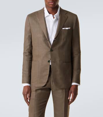 Linen, wool, and silk suit | Kiton