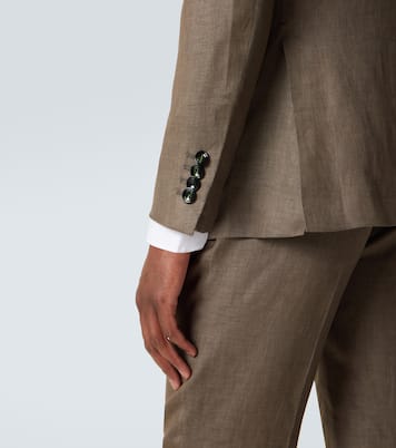 Linen, wool, and silk suit | Kiton