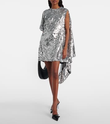 Zero Waste draped sequined minidress | Coperni