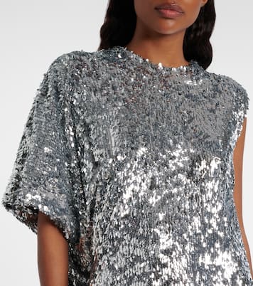 Zero Waste draped sequined minidress | Coperni