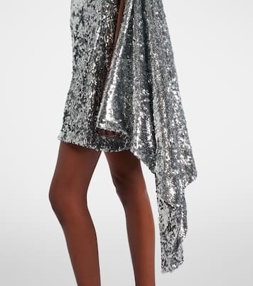Zero Waste draped sequined minidress | Coperni