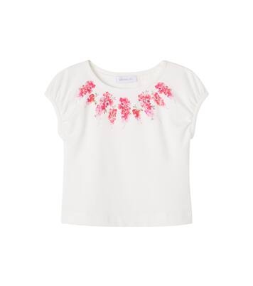 Floral jersey top | Monnalisa