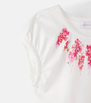 Floral jersey top | Monnalisa