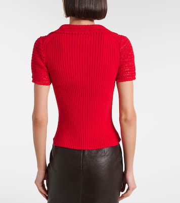 Polo en coton à finitions en crochet | Magda Butrym