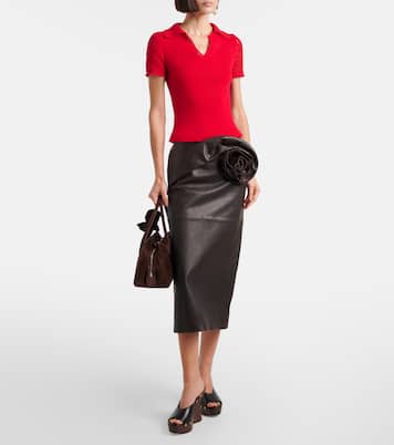 Polo en coton à finitions en crochet | Magda Butrym