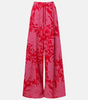 Pantaloni sportivi in jersey di cotone plissé | Dries Van Noten