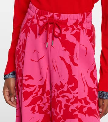 Pantaloni sportivi in jersey di cotone plissé | Dries Van Noten