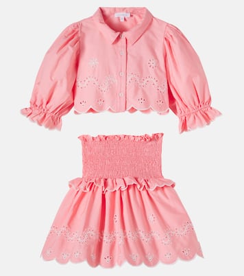 Ensemble chemise et jupe en coton | Patachou