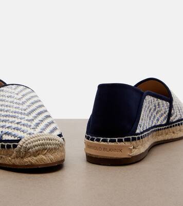 Espadra raffia-effect espadrilles | Manolo Blahnik