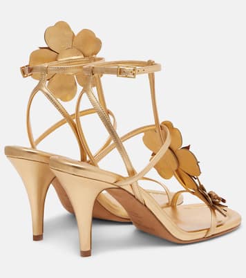 Belara金属感皮革凉鞋 | Zimmermann