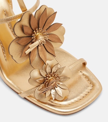 Belara金属感皮革凉鞋 | Zimmermann