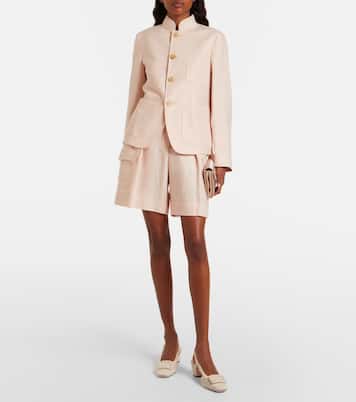 Belle Vivier crochet and leather slingback pumps | Roger Vivier