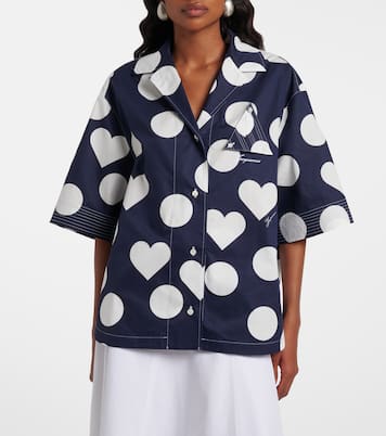 Marin polka-dot cotton poplin shirt  | Jacquemus