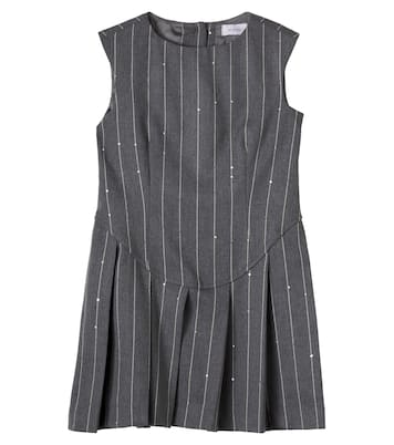 Striped pleated dress | Monnalisa