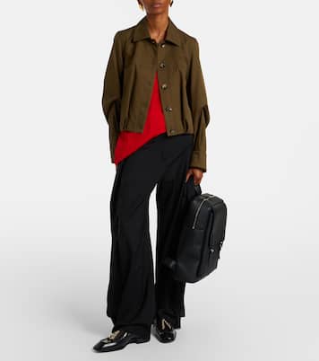 Military leather backpack | Loewe