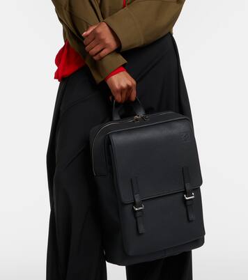 Military leather backpack | Loewe