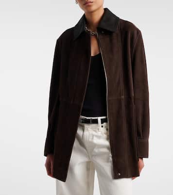 Jacke Grange aus Veloursleder | Nour Hammour