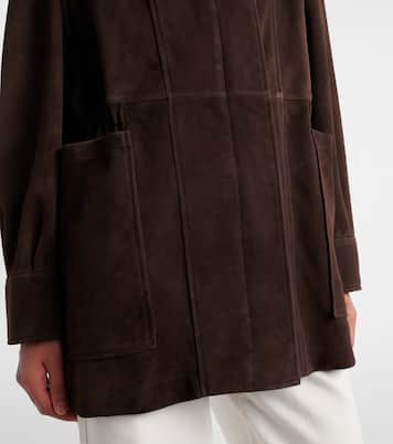 Jacke Grange aus Veloursleder | Nour Hammour