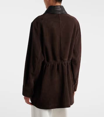 Jacke Grange aus Veloursleder | Nour Hammour