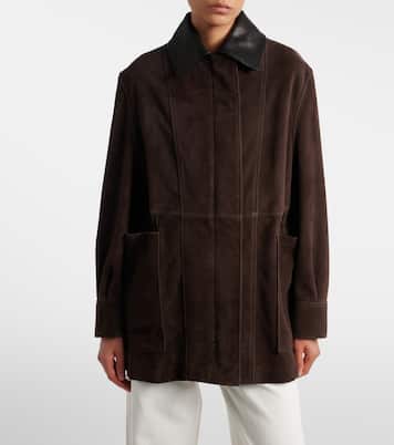 Jacke Grange aus Veloursleder | Nour Hammour