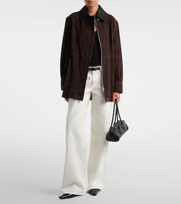 Jacke Grange aus Veloursleder | Nour Hammour
