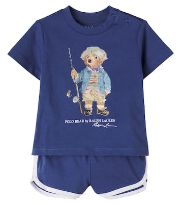 Baby Polo Bear T-shirt and shorts set | Polo Ralph Lauren Kids