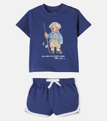 Baby Polo Bear T-shirt and shorts set | Polo Ralph Lauren Kids