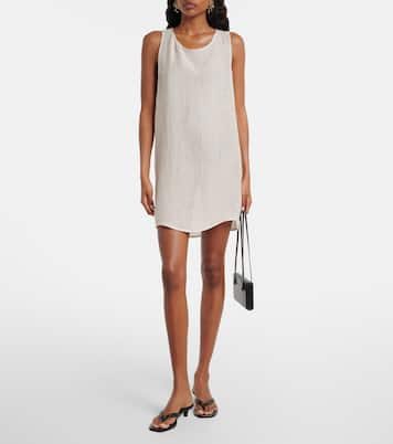 Stella sequined linen-blend minidress | Leset