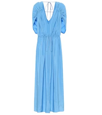 Robe longue Monica en soie mélangée | Stella McCartney