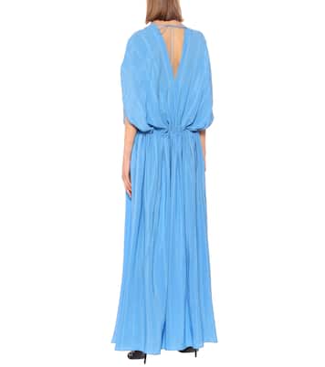 Robe longue Monica en soie mélangée | Stella McCartney