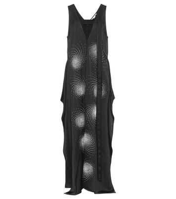 Robe longue en satin à ornements | Stella McCartney