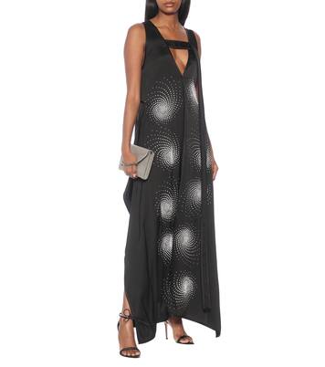 Robe longue en satin à ornements | Stella McCartney