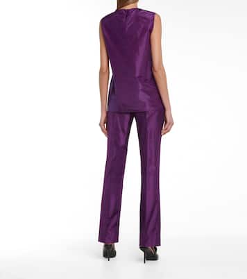 Pantaloni in taffetà di seta | Prada