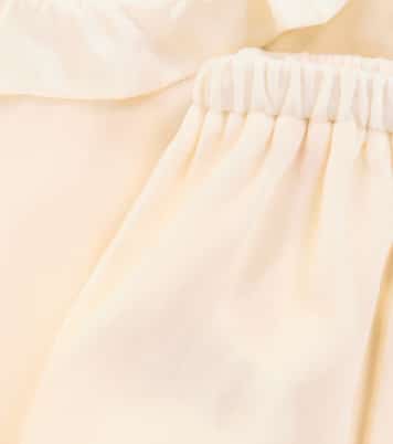 Baby Thairys silk velvet blouse and bloomers set | Bonpoint