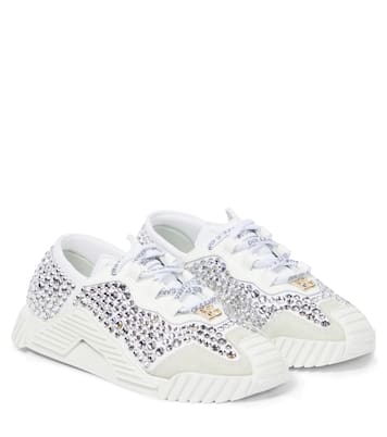 NS1 crystal-embellished sneakers | Dolce&Gabbana Kids