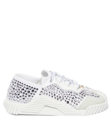 NS1 crystal-embellished sneakers | Dolce&Gabbana Kids