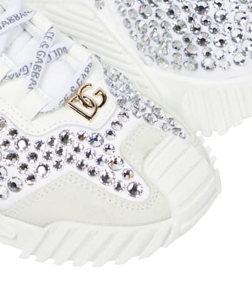 NS1 crystal-embellished sneakers | Dolce&Gabbana Kids