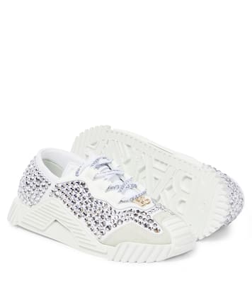 NS1 crystal-embellished sneakers | Dolce&Gabbana Kids