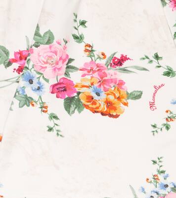 Short en coton mélangé à fleurs | Monnalisa