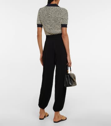 High-Rise-Hose aus Jersey | Tory Burch