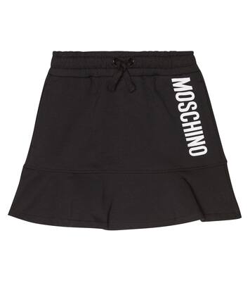Logo cotton-blend skirt | Moschino Kids