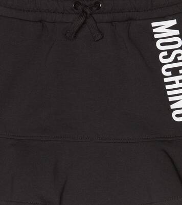 Logo cotton-blend skirt | Moschino Kids