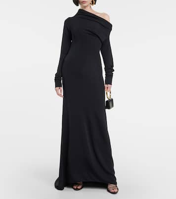 Abito lungo in jersey monospalla | Ferragamo