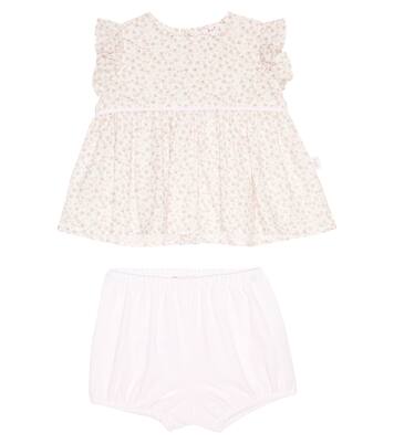 Baby cotton dress and bloomers set | Il Gufo